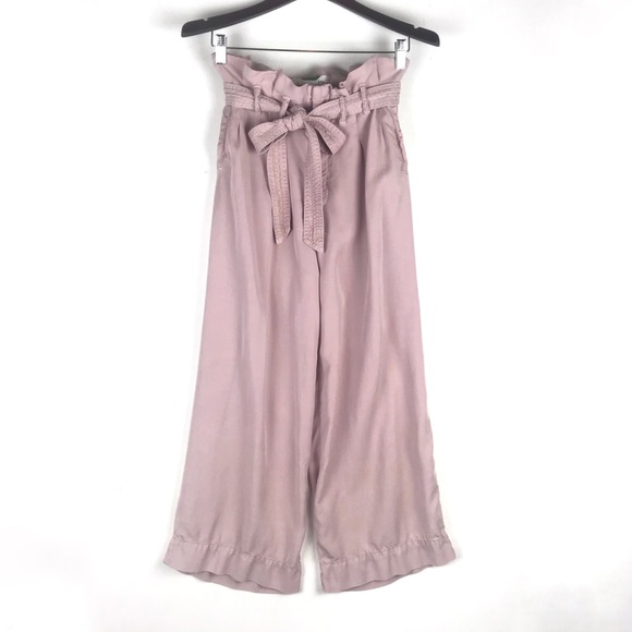 Anthropologie Blythe Wide Leg Paper Bag Waist Pant - Picture 2 of 7